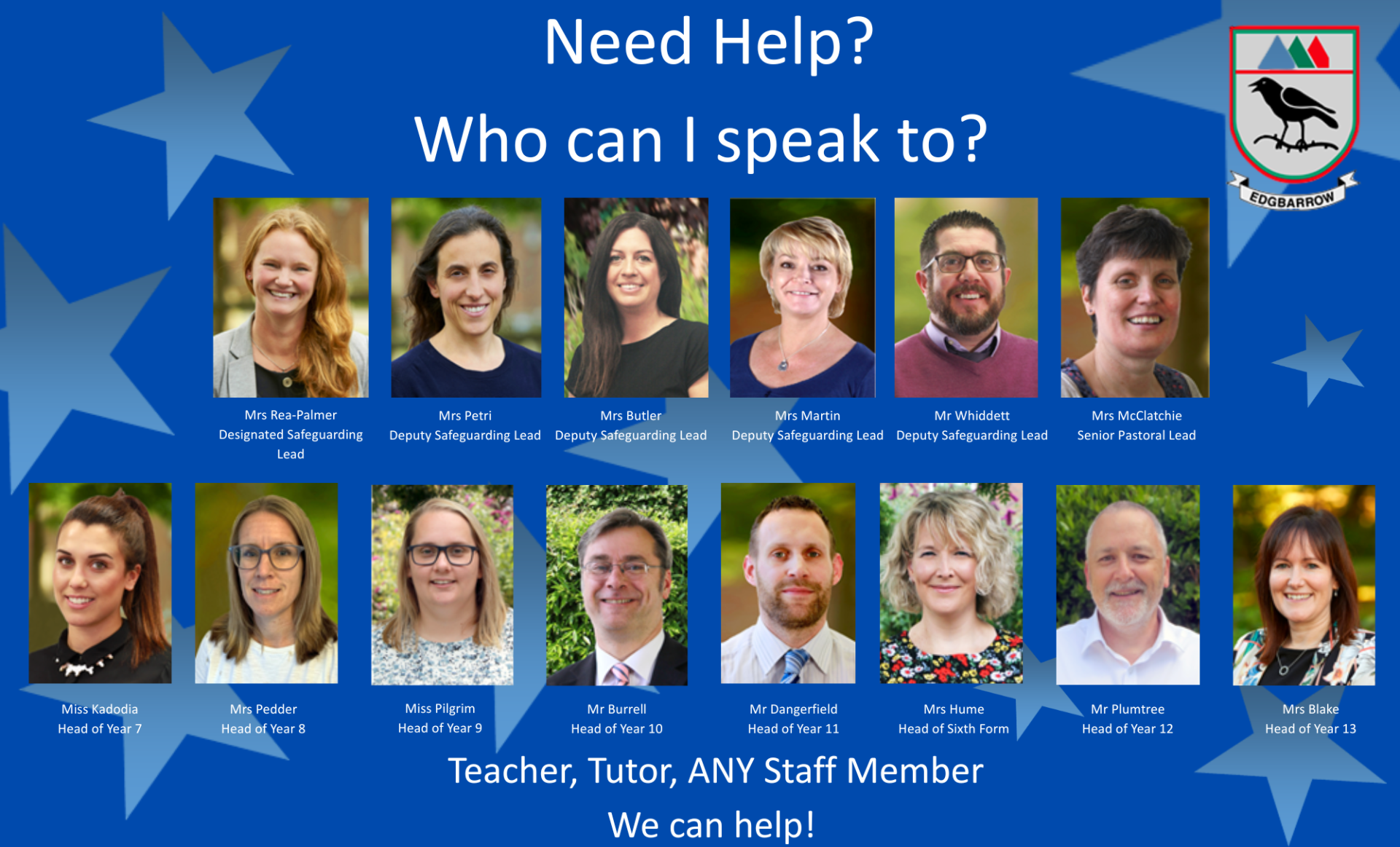 Who to Talk to Poster Who to Talk to Poster