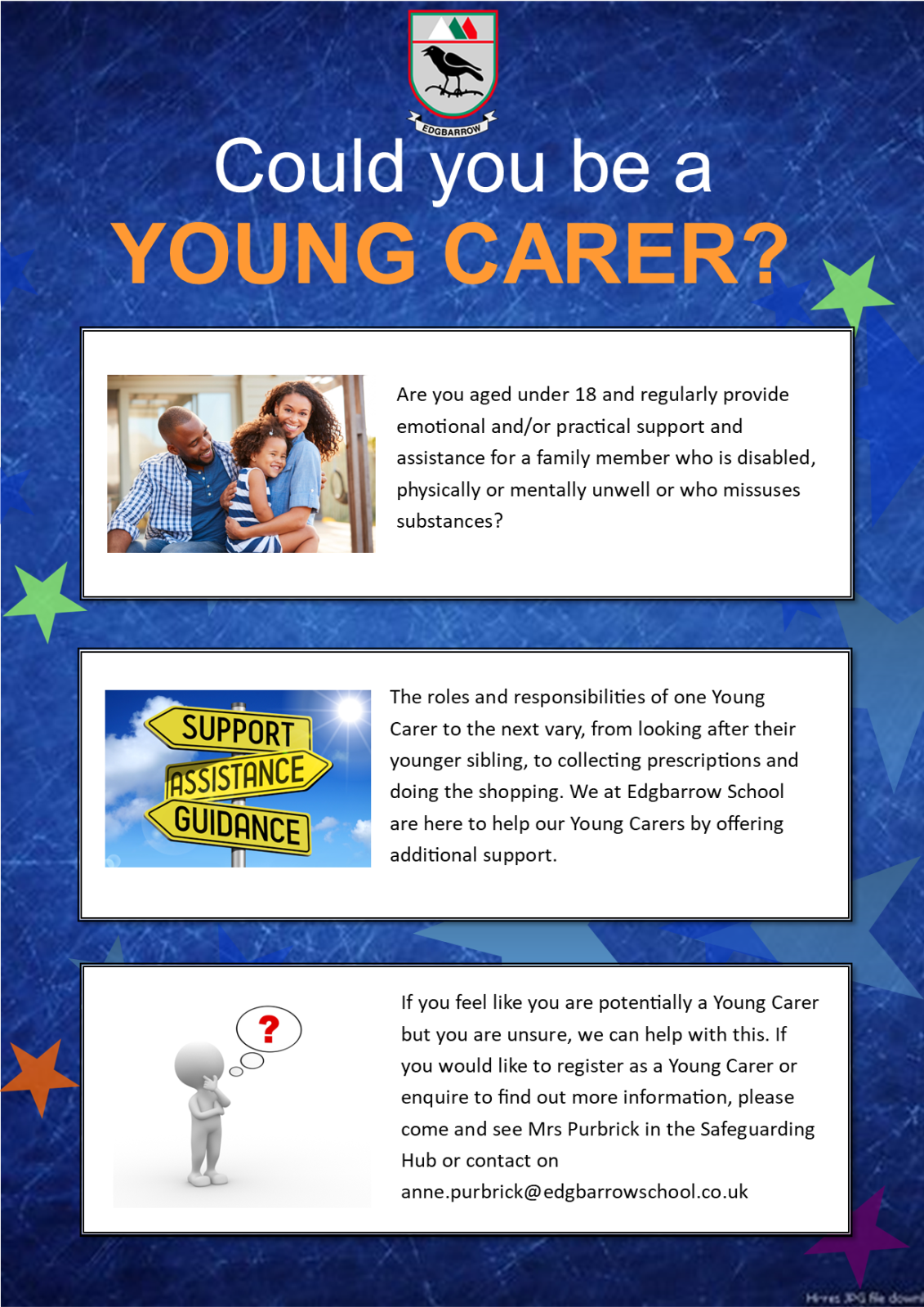 Could you be a Young Carer poster